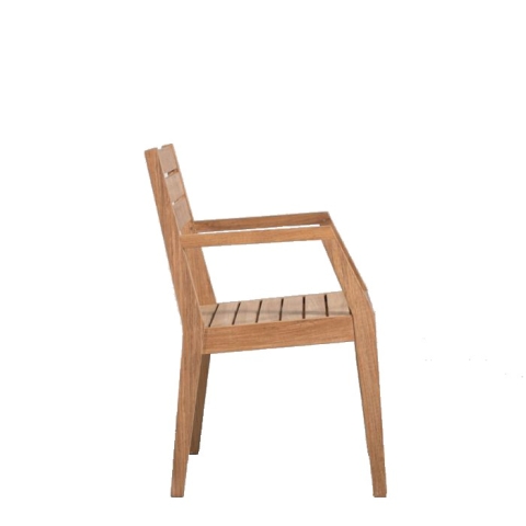 Teak dining armchair