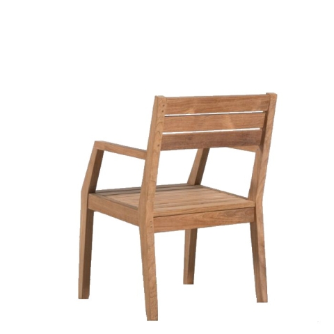 Teak dining armchair