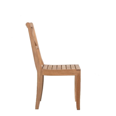 Teak dining sidechair