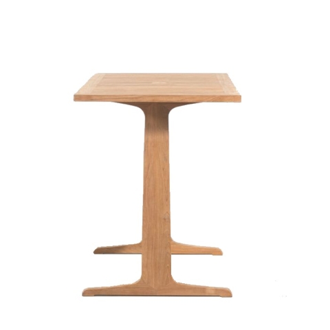 Teak rectangular bar table