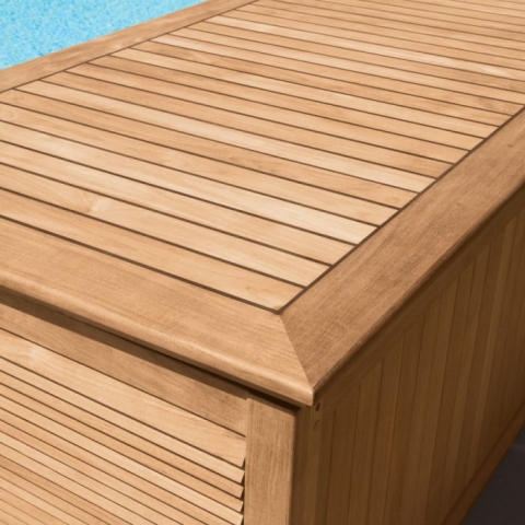 Teak storage chest