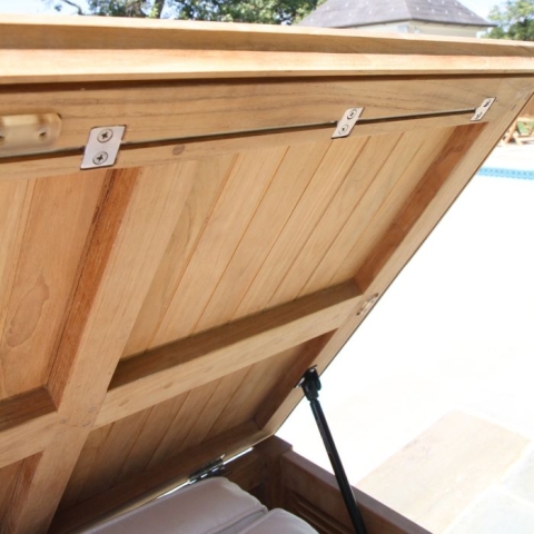 Teak storage chest