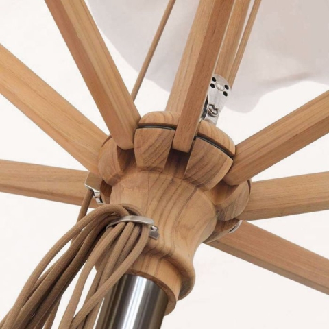 Teak Umbrella - 10 ft. octagon tilting