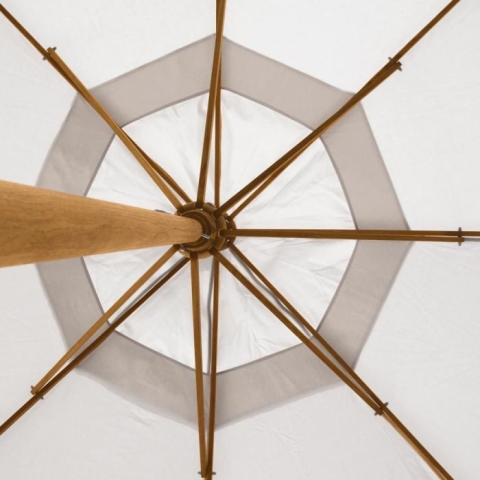 Teak Umbrella - 10 ft. octagon tilting