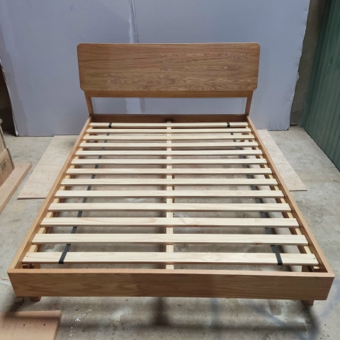 Wooden bed frame