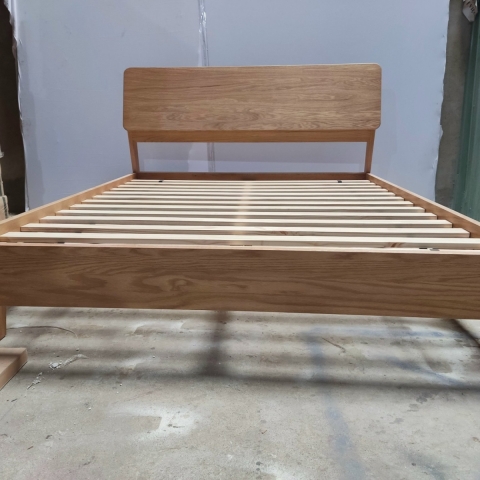 Wooden bed frame