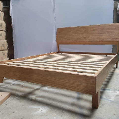 Wooden bed frame
