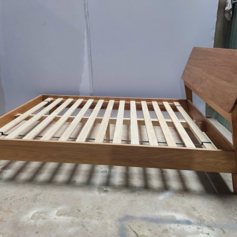 Wooden bed frame