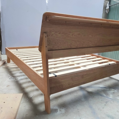 Wooden bed frame